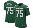 New York Jets #75 Chuma Edoga Game Green Team Color Football Jersey