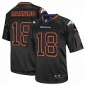Denver Broncos #18 Peyton Manning Elite Lights Out Black NFL Jersey