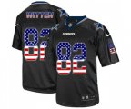 Dallas Cowboys #82 Jason Witten Black USA Flag Fashion Football Jersey
