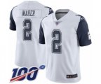 Dallas Cowboys #2 Brett Maher Limited White Rush Vapor Untouchable 100th Season Football Jersey