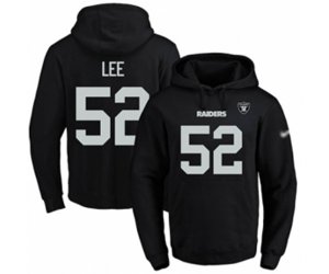 Oakland Raiders #52 Marquel Lee Black Name & Number Pullover Hoodie