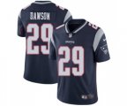 New England Patriots #29 Duke Dawson Navy Blue Team Color Vapor Untouchable Limited Player Football Jersey
