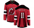 New Jersey Devils #11 Brian Boyle Fanatics Branded Red Home Breakaway Hockey Jersey