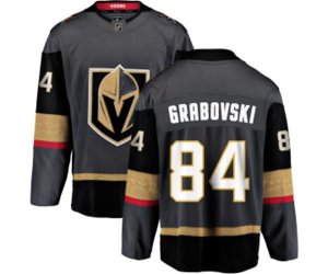 Vegas Golden Knights #84 Mikhail Grabovski Authentic Black Home Fanatics Branded Breakaway NHL Jersey
