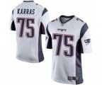 New England Patriots #75 Ted Karras Game White Football Jersey