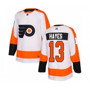Philadelphia Flyers #13 Kevin Hayes Authentic White Away Hockey Jersey