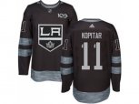 Los Angeles Kings #11 Anze Kopitar Black 1917-2017 100th Anniversary Stitched NHL Jersey