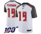 Tampa Bay Buccaneers #19 Breshad Perriman White Vapor Untouchable Limited Player 100th Season Football Jersey