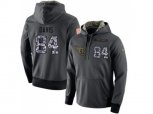 Tennessee Titans #84 Corey Davis Stitched Black Anthracite Salute to Service Player Performance Hoodie