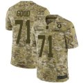 Indianapolis Colts #71 Denzelle Good Limited Camo 2018 Salute to Service NFL Jersey
