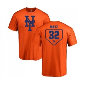 New York Mets #32 Steven Matz Orange RBI T-Shirt