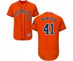 Houston Astros #41 Brad Peacock Orange Flexbase Authentic Collection Baseball Jersey