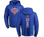 New York Knicks #23 Trey Burke Royal Blue Backer Pullover Hoodie