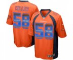 Denver Broncos #58 Von Miller Limited Orange Strobe Football Jersey