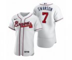 Atlanta Braves Dansby Swanson Nike White 2020 Authentic Jersey
