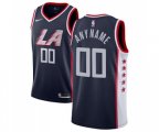 Los Angeles Clippers Customized Swingman Navy Blue Basketball Jersey - City Edition