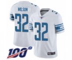 Detroit Lions #32 Tavon Wilson White Vapor Untouchable Limited Player 100th Season Football Jersey