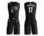 Orlando Magic #17 Jonathon Simmons Swingman Black Basketball Suit Jersey - City Edition