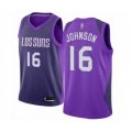 Phoenix Suns #16 Tyler Johnson Swingman Purple Basketball Jersey - City Edition