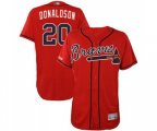 Atlanta Braves #20 Josh Donaldson Red Alternate Flex Base Authentic Collection Baseball Jersey