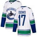 Vancouver Canucks #17 Nic Dowd Authentic White Away NHL Jersey