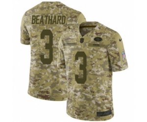 San Francisco 49ers #3 C. J. Beathard Limited Camo 2018 Salute to Service NFL Jersey