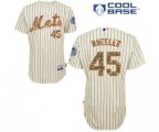 New York Mets #45 Zack Wheeler Replica Cream USMC Cool Base Baseball Jersey