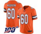 Denver Broncos #60 Connor McGovern Limited Orange Rush Vapor Untouchable 100th Season Football Jersey