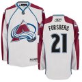 Colorado Avalanche #21 Peter Forsberg Authentic White Away NHL Jersey