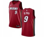 Miami Heat #9 Kelly Olynyk Authentic Red Basketball Jersey Statement Edition