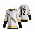 Pittsburgh Penguins #17 Bryan Rust White 2020-21 Reverse Retro Alternate Hockey Jersey