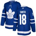 Toronto Maple Leafs #18 Ben Smith Premier Royal Blue Home NHL Jersey