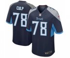 Tennessee Titans #78 Curley Culp Game Light Blue Team Color Football Jersey