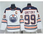 Edmonton Oilers #99 Wayne Gretzky White Road Stitched Hockey Jersey