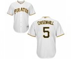 Pittsburgh Pirates #5 Lonnie Chisenhall Replica White Home Cool Base Baseball Jersey
