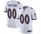 Baltimore Ravens Customized White Vapor Untouchable Limited Player Football Jersey