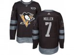 Pittsburgh Penguins #7 Joe Mullen Black 1917-2017 100th Anniversary Stitched NHL Jersey
