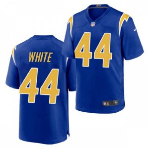 Los Angeles Chargers #44 Kyzir White Nike Royal Gold 2nd Alternate Vapor Limited Jersey