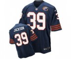 Chicago Bears #39 Eddie Jackson Elite Navy Blue Throwback Football Jersey