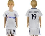 2017-18 Chelsea 19 DIEGO COSTA Away Youth Soccer Jersey