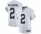 Oakland Raiders #2 AJ McCarron White Vapor Untouchable Limited Player Football Jersey