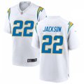Los Angeles Chargers #22 Justin Jackson Nike White Vapor Limited Jersey