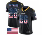 Los Angeles Chargers #26 Casey Hayward Limited Black Rush USA Flag Football Jersey