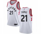 Toronto Raptors #21 Matt Thomas Swingman White Basketball Jersey - Association Edition