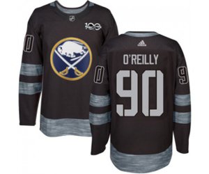 Adidas Buffalo Sabres #90 Ryan O\'Reilly Authentic Black 1917-2017 100th Anniversary NHL Jersey
