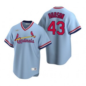 Nike St. Louis Cardinals #43 Dakota Hudson Light Blue Cooperstown Collection Road Stitched Baseball Jerseyy