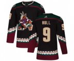 Arizona Coyotes #9 Bobby Hull Authentic Black Alternate Hockey Jersey