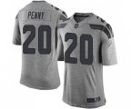 Seattle Seahawks #20 Rashaad Penny Limited Gray Gridiron Football Jersey