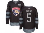 Florida Panthers #5 Aaron Ekblad Black 1917-2017 100th Anniversary Stitched NHL Jersey