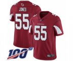 Arizona Cardinals #55 Chandler Jones Red Team Color Vapor Untouchable Limited Player 100th Season Football Jersey